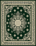 Ornate Floral Medina Medallion Design Rug