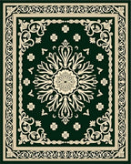 Ornate Floral Medina Medallion Design Rug