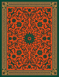 Ornate Floral Swirling Vine Pattern Rug