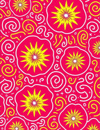 Bright Sunburst Swirls Pattern Rug