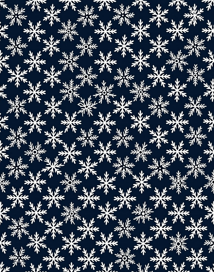 Winter Snowflake Pattern Rug