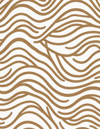 Abstract Wavy Striped Pattern Rug