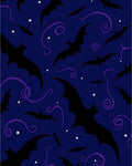 Dark Night Bat Swirls Design Rug