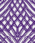 Abstract Geometric Diamond Pattern Rug