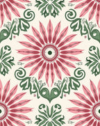 Pink Daisy Floral Pattern Rug