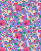 Whimsical Floral Pattern Rug