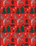 Winter Woodland Tree Pattern Rug