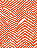 Bold Orange Abstract Stripe Pattern Rug
