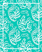 Oceanic Coral Abstract Pattern Rug