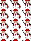 Cute Winter Snowman Holiday Rug