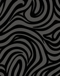 Bold Black Gray Animal Print Rug