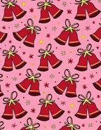 Red Bells Festive Pattern Rug