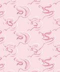 Pink Abstract Swirls Pattern Rug