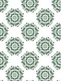 Green Geometric Star Pattern Rug