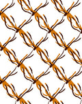 Orange Brown Abstract Branch Pattern Rug