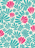 Bold Tropical Leaf Bloom Pattern Rug