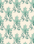 Art Nouveau Floral Swirl Pattern Rug