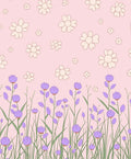 Whimsical Floral Garden Pattern Rug