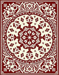 Ornate Geometric Mandala Pattern Rug
