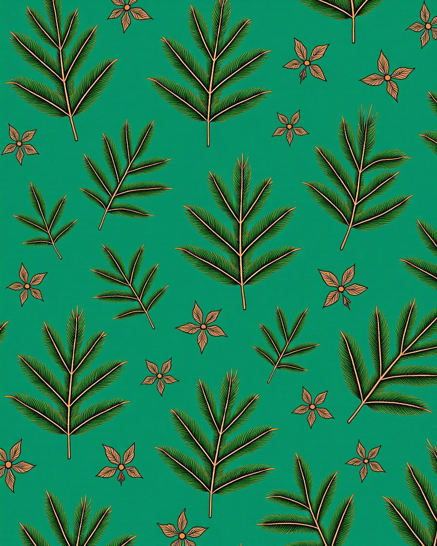 Foliage Floral Tropical Pattern Rug