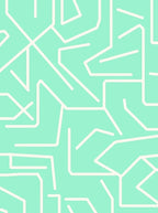 Abstract Aqua Mint Geometric Pattern Rug