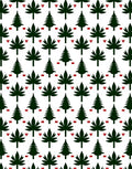 Forest Trees Red Square Repeat Rug