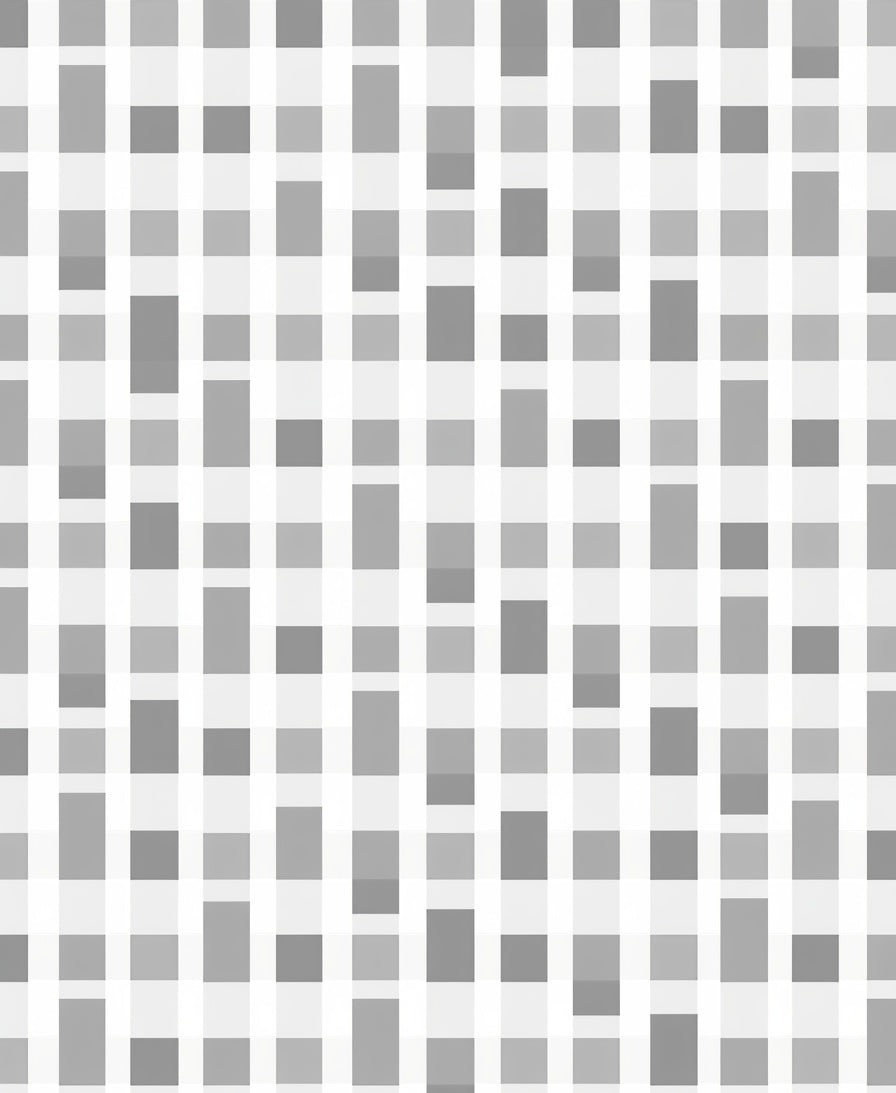 Monochrome Geometric Grid Pattern Rug