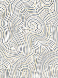 Abstract Wavy Line Pattern Rug