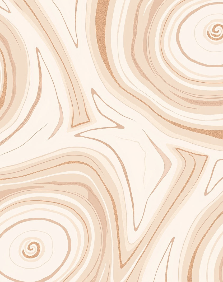 Swirling Abstract Earth Tones Rug