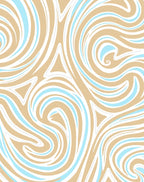 Abstract Swirl Pattern Design Rug
