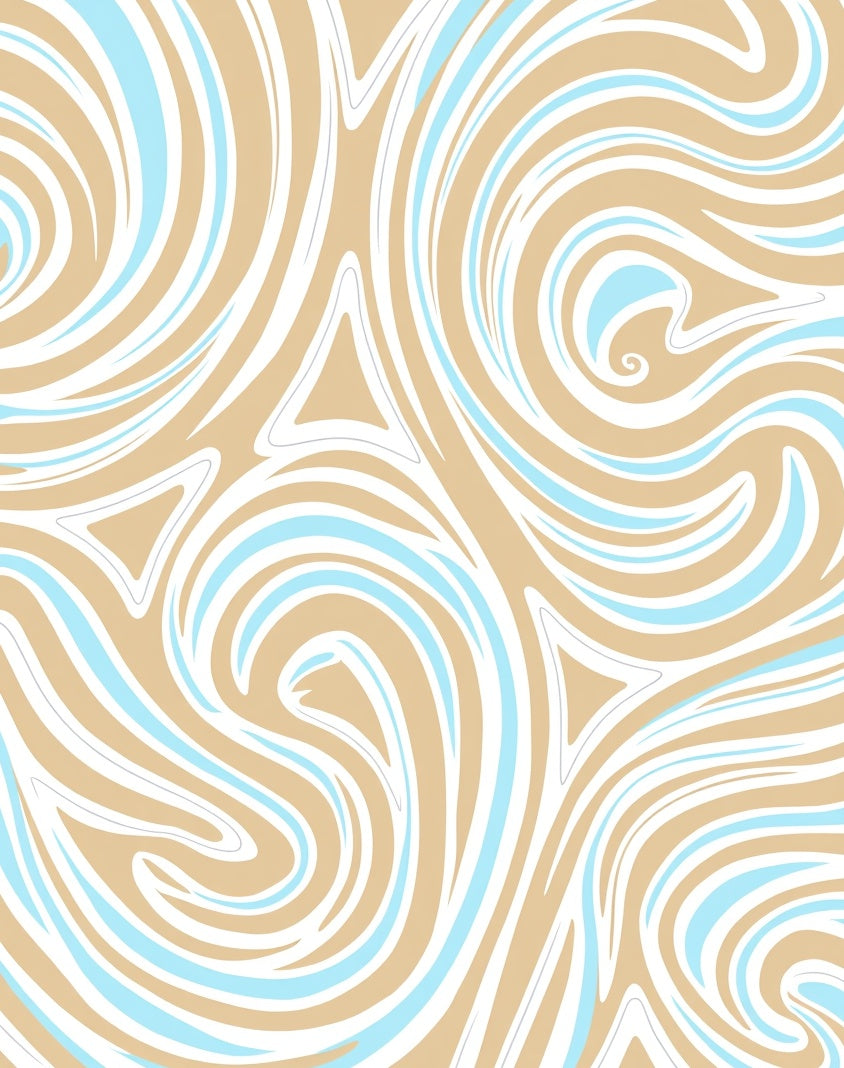 Abstract Swirl Pattern Design Rug