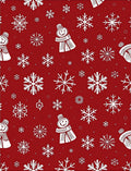 Cute Snowman Snowflake Pattern Design Rug