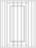 Modern Vertical Lines Rectangular Pattern Rug