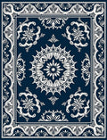 Ornate Floral Mandala Patterned Rug