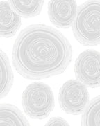 Grey Wood Slice Pattern Rug