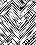 Abstract Linear Geometric Pattern Design Rug