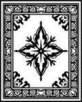 Ornate Black White Geometric Mandala Rug