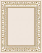 Elegant Gold Geometric Border Rug