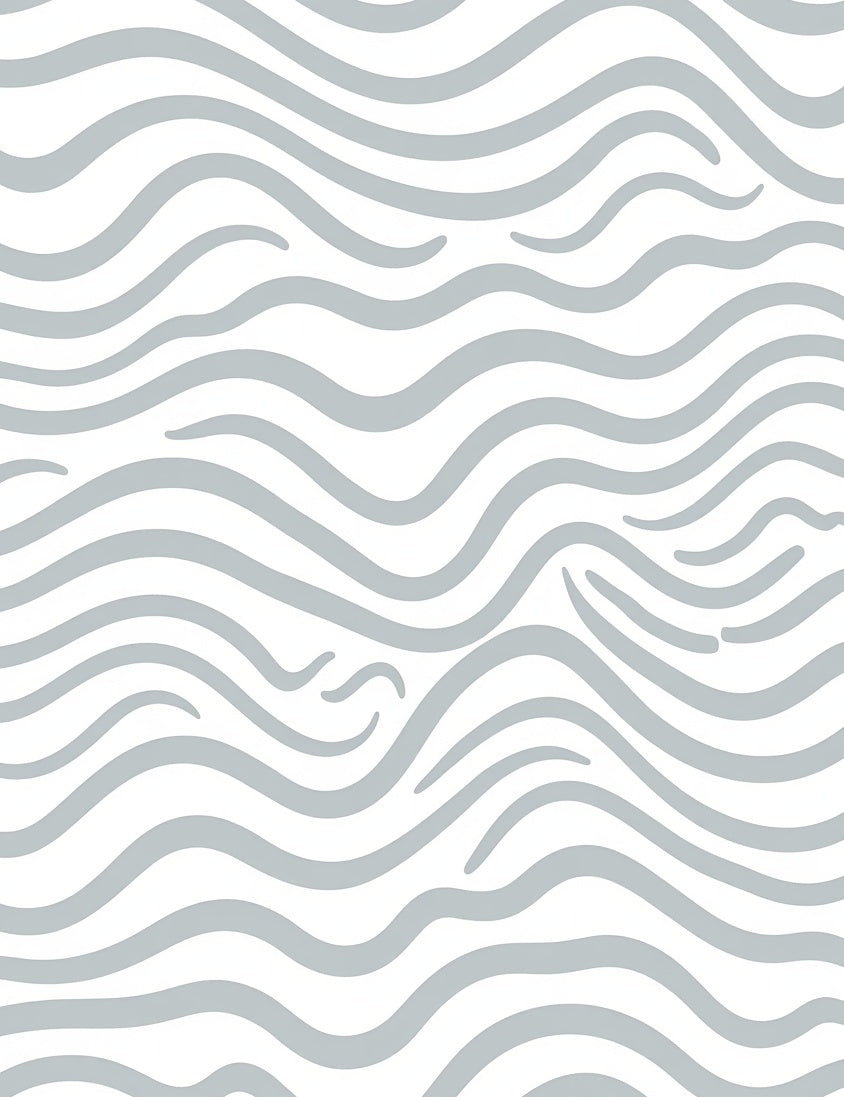 Abstract Grey Stripe Pattern Rug