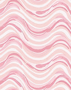 Pastel Pink Swirl Pattern Rug