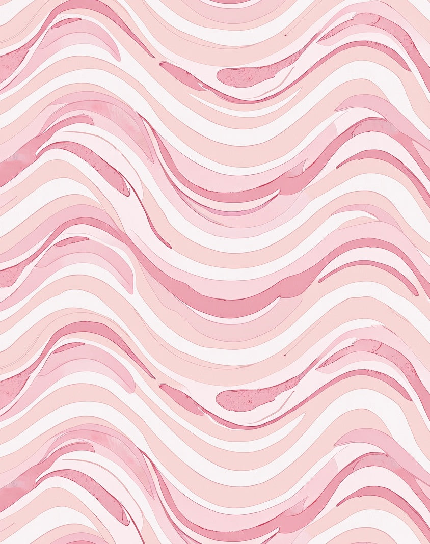 Pastel Pink Swirl Pattern Rug