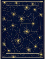 Celestial Starburst Geometric Pattern Rug