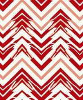 Bold Red Chevron Pattern Accents Rug