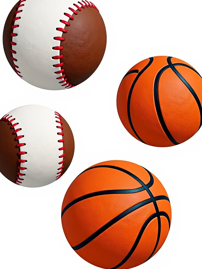 Sport Sphere Pattern Design Rug