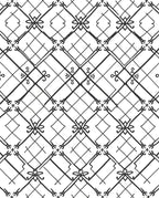 Hand Drawn Geometric Lattice Design Rug