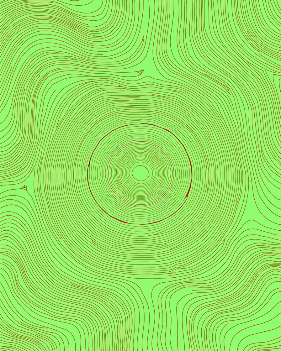 Concentric Circles Abstract Design Rug