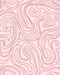 Bold Pink Swirl Pattern Rug
