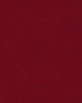 Deep Red Swirling Triangles Pattern Rug