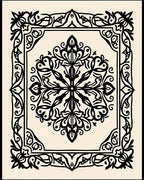 Classic Floral Mandala Pattern Rug