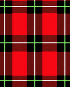 Classic Red Black Plaid Pattern Rug